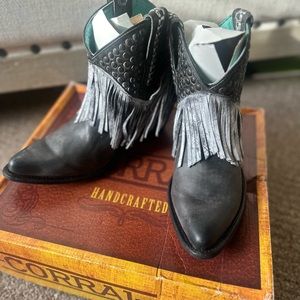 Corral fringe ankle boots